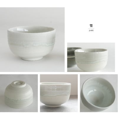 【美濃焼】SALIU 茶流×伸光窯 野点抹茶碗 雪【株式会社ロロ】[MBZ065]