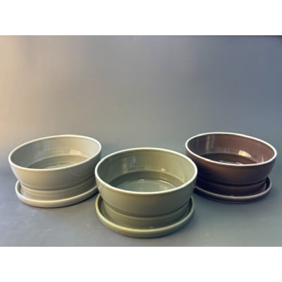 050　StackStock グロス　プレートL・ボウルL 3色セット