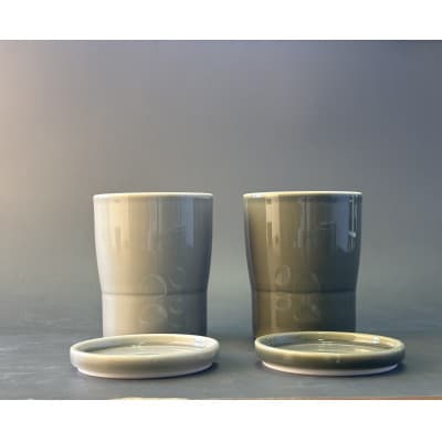 052　StackStockグロス　 カップ/プレートS Matcha×Sesame4Pセット