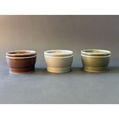 048　StackStock グロス　プレートS・ボウルS 3色セット