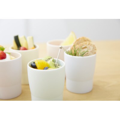 018　StackStock カップ ペアセット 鳥の子色2個