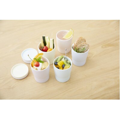 019　StackStock カップ ペアセット 白緑色2個