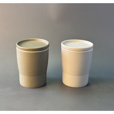032　StackStock マット　カップ/プレートS Matcha×Sesame4Pセット