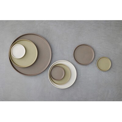 039　StackStock マット　22cmプレートペアセット　 Azuki×Sesame