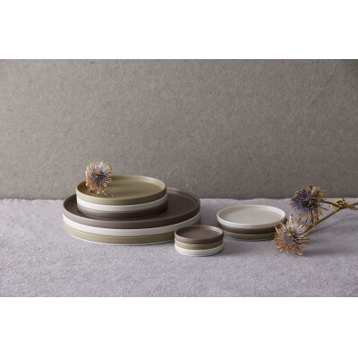 040　StackStock マット　22cmプレート 3色セット
