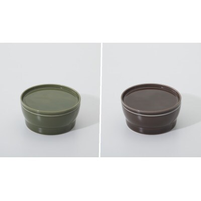 064　StackStock グロス　プレートL・ボウルL Matcha×Azuki4Pセット