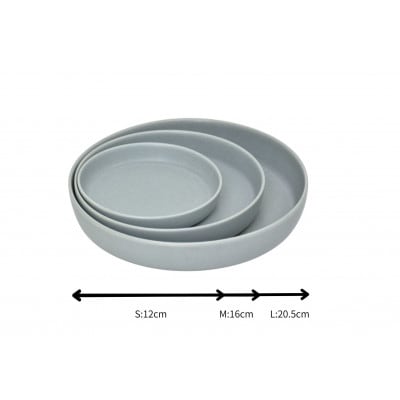 【美濃焼】cuisine キュイジーヌ スプーム(S・M・L)セット グレー【金正陶器】