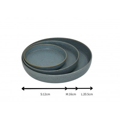 【美濃焼】cuisine キュイジーヌ スプーム(S・M・L)セット ブルー【金正陶器】