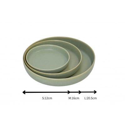【美濃焼】cuisine キュイジーヌ スプーム(S・M・L)セット グリーン【金正陶器】