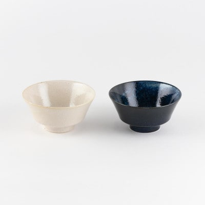 【美濃焼】あったか麺鉢 反型 ペア【陶土う庵】(1054-0189)