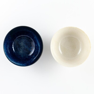 【美濃焼】あったか麺鉢 反型 ペア【陶土う庵】(1054-0189)