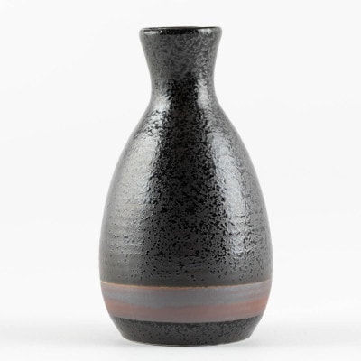 【美濃焼】黒結晶ライン 酒器セット【陶土う庵】(1054-0193)