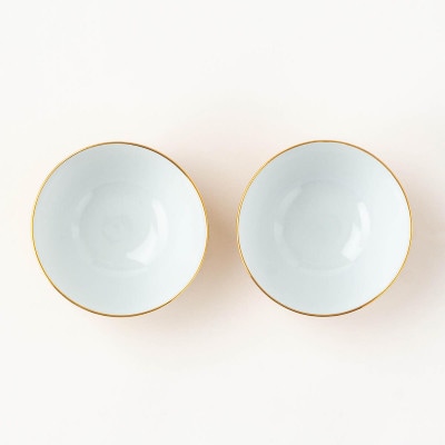 【美濃焼】金の茶碗ペア【陶土う庵】(6517-0156)