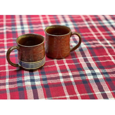 Vintage pottery Mug Classical テラ&ホライズンペアマグカップ