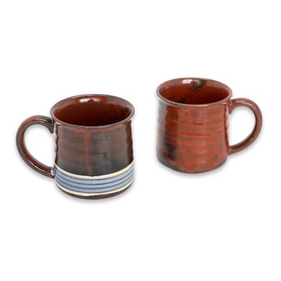 Vintage pottery Mug Classical テラ&ホライズンペアマグカップ