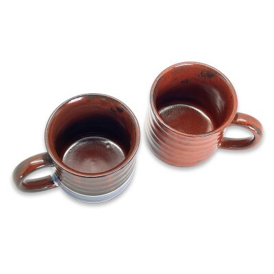 Vintage pottery Mug Classical テラ&ホライズンペアマグカップ