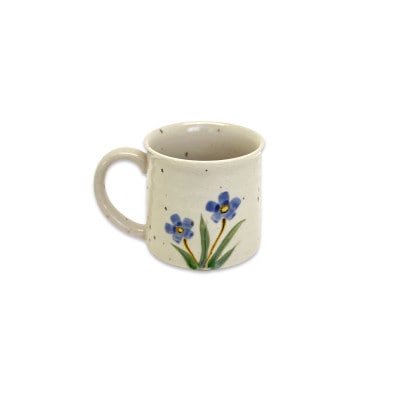 Vintage pottery Mug Botanical ～ブルーブロッサム～