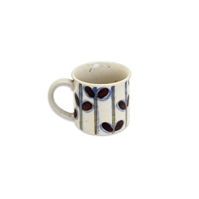 Vintage pottery Mug Botanical ～スプラウト～