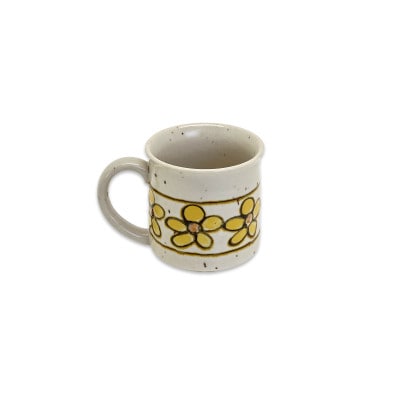 Vintage pottery Mug Botanical～サニーブルーム～
