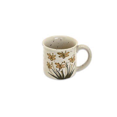 Vintage pottery Mug Botanical ～虫たちのワルツ～
