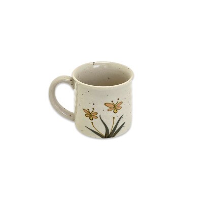 Vintage pottery Mug Botanical ～虫たちのワルツ～