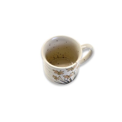 Vintage pottery Mug Botanical ～虫たちのワルツ～