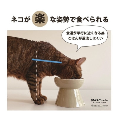 【美濃焼】NNMA 猫型 フードボウル(ぐれーねこ)