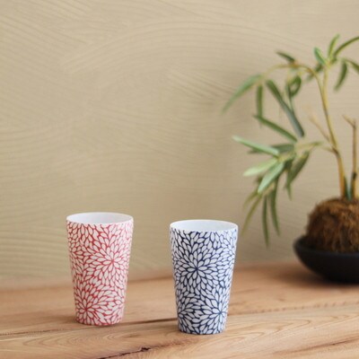 【美濃焼】CHITOSE スリム カップ ペアセット
