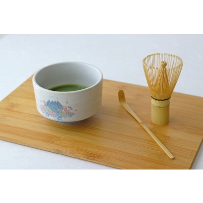 【美濃焼】 茶楽 桜富士 抹茶碗 赤富士木箱入