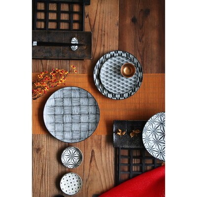 【美濃焼】 komon パン皿 セット  和柄