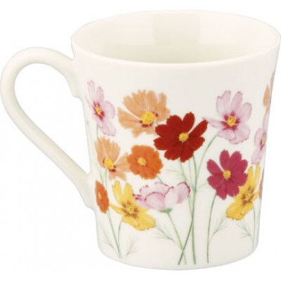 【美濃焼】【日比谷花壇】花言葉ペアマグセット(孔雀草・コスモス)HBK13/14-13【山加商店】