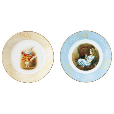 【美濃焼】マクミラン・アリス クラシック ケーキプレート ペアセット【山加商店】ALC10-153