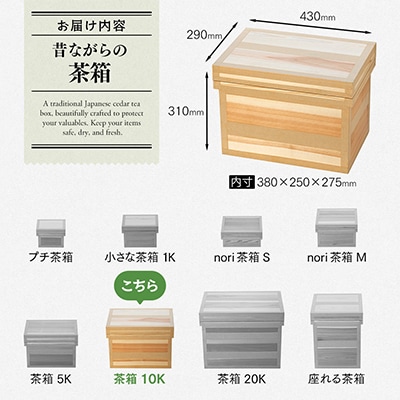 昔ながらの茶箱　10K
