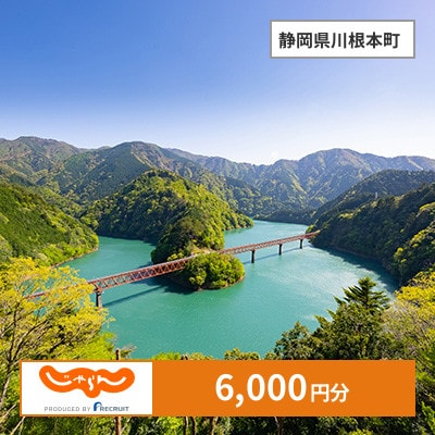 【じゃらんふるさと納税クーポン】 静岡県川根本町でつかえる6,000円 クーポン