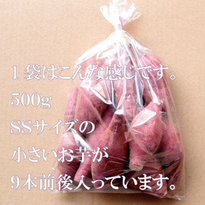 3ヶ月以上熟成紅はるか『感動さつまいも』SSサイズ500g袋×5袋≪焼き芋レシピ付き≫