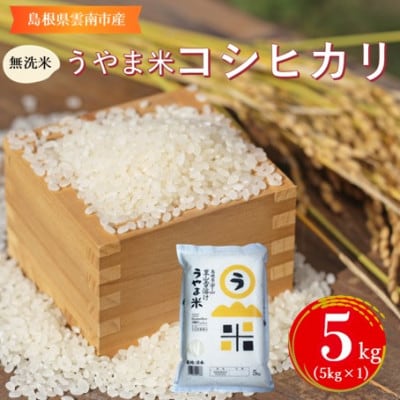 【無洗米】神話の里/吉田町「うやま米」コシヒカリ 5kg(5kg×1)