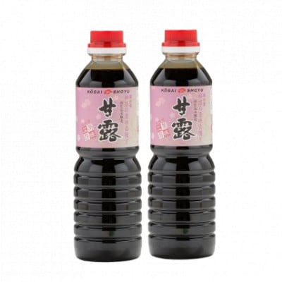 【紅梅しょうゆ】創業190年以上続く醤油店の甘露さしみ醤油　500ml×2本セット