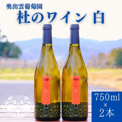 杜のワイン白 750ml×2本 辛口ワイン 白ワイン2本セット