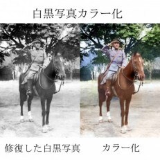 白黒写真カラー化券　1枚
