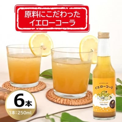 原料にこだわった手作りイエローコーラ 250ml×6本セット