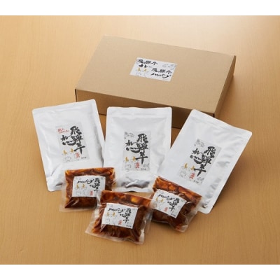 飛騨牛カレー&飛騨牛入りハンバーグセット