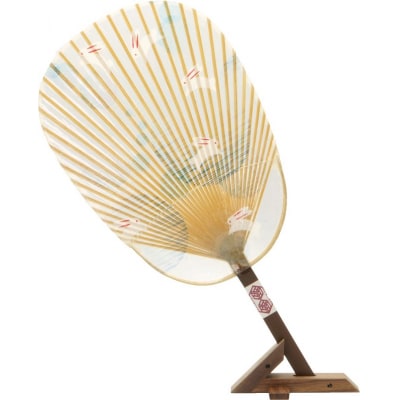 水うちわ 小判型 うさぎ