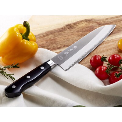 関虎徹 V金10号 三徳包丁180mm YG300