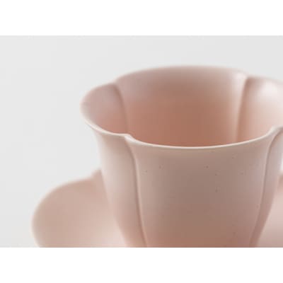 フローラ カップアンドソーサー 3客セット(ピンク、ブルー、イエロー)