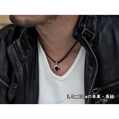 ロッソエブルー ネックレス メンズ シルバー 馬蹄 オニキス