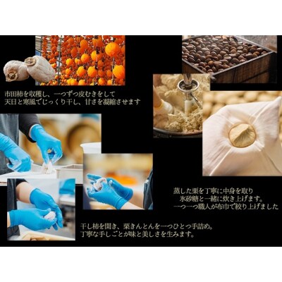 干し柿の中に栗きんとん入り『栗福柿』15個入 岐阜 良平堂