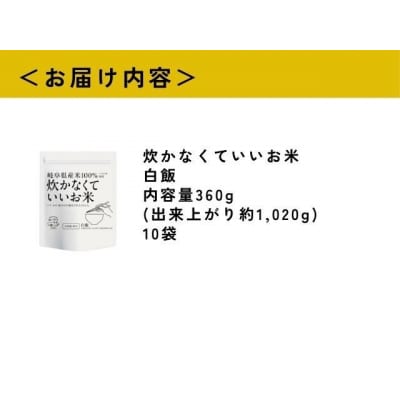 炊かなくていいお米 10袋セット GPF-11
