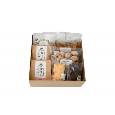 【岐阜のお菓子とお茶】かりんとう&招き猫マドレーヌ&マカポン&自然栽培のお茶セット