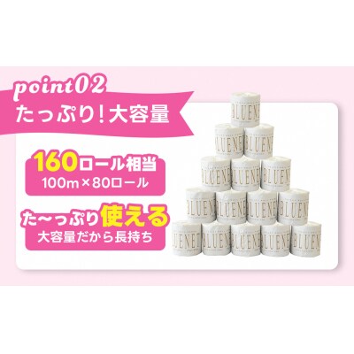 河村製紙 再生紙100% ブルーネット シングル 2倍長持ち 1Rx80
