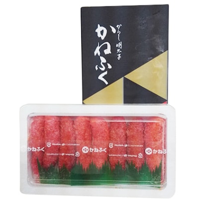 かねふく 贈答用 一本物辛子明太子(約400g)【みやこ町】